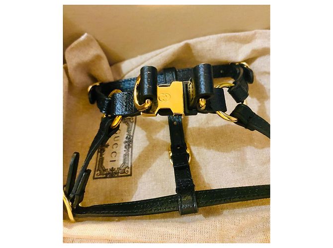 Gucci GG leather harness black - view 12