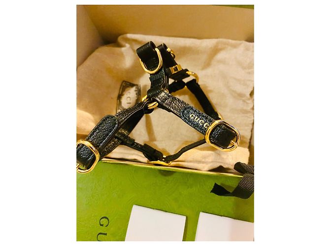 Gucci GG leather harness black - view 13