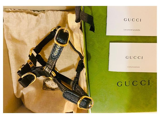Gucci GG leather harness black - view 14