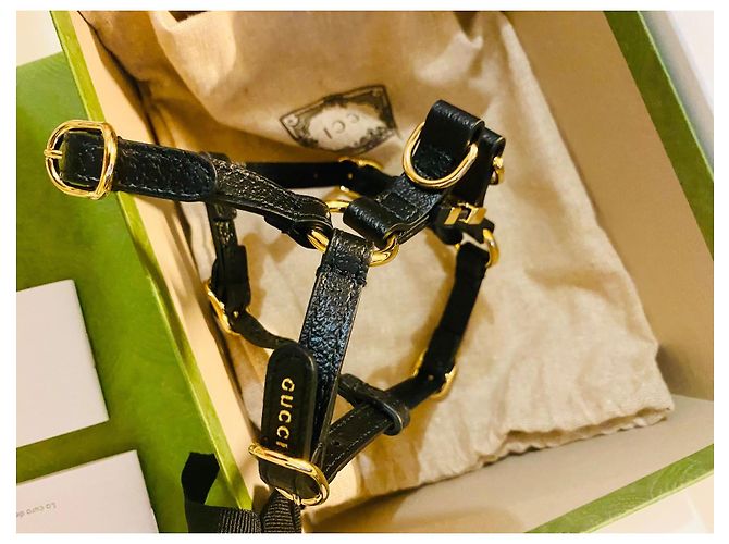 Gucci GG leather harness black - view 15