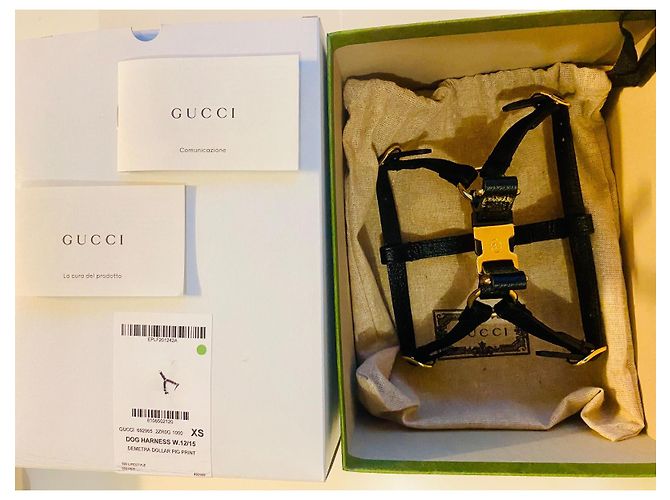Gucci GG leather harness black - view 17