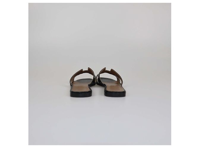 Oran Hermès HERMES Flats T.EU 38 Pelli esotiche Nero - vista 5