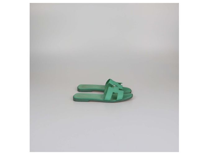 Oran Hermès HERMES Bailarinas T.EU 37 Cuero Verde - vista 3