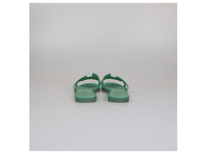 Oran Hermès HERMES Bailarinas T.EU 37 Cuero Verde - vista 5