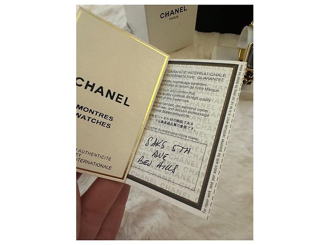 Première Orologio vintage Chanel Premiere con i suoi documenti Nero D'oro - vista 4