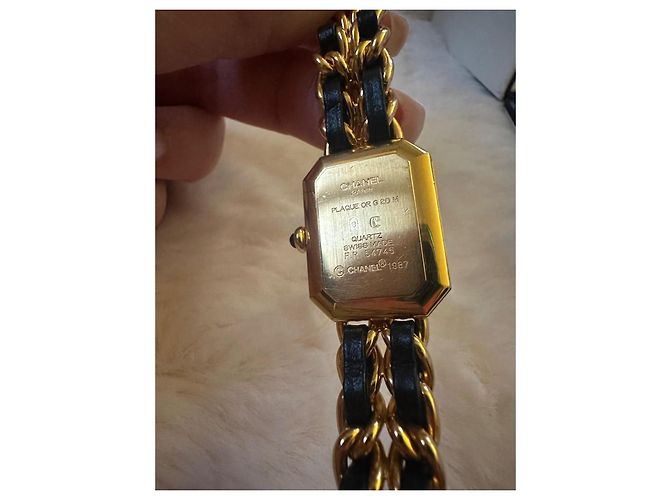 Première Orologio vintage Chanel Premiere con i suoi documenti Nero D'oro - vista 5