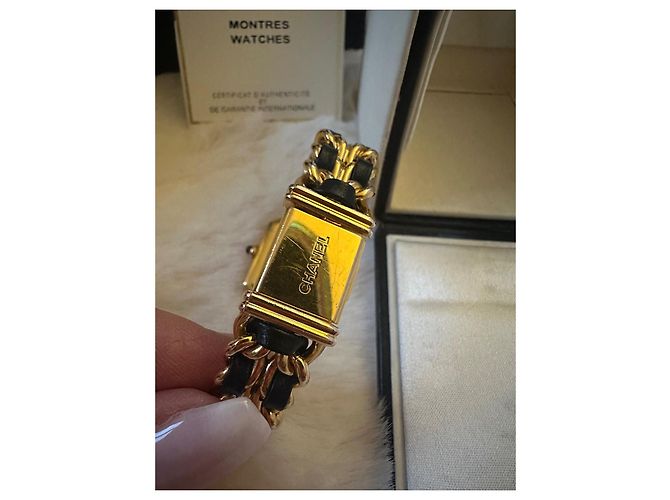 Première Orologio vintage Chanel Premiere con i suoi documenti Nero D'oro - vista 6