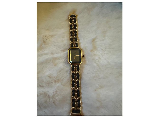 Première Orologio vintage Chanel Premiere con i suoi documenti Nero D'oro - vista 7