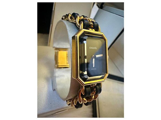 Première Orologio vintage Chanel Premiere con i suoi documenti Nero D'oro - vista 8