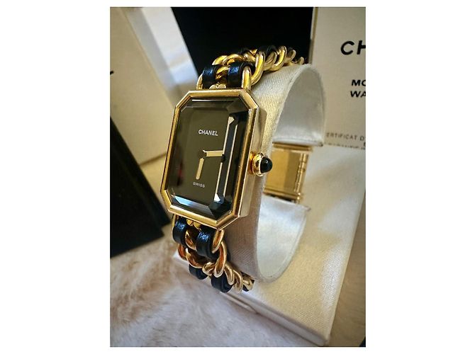 Première Orologio vintage Chanel Premiere con i suoi documenti Nero D'oro - vista 9