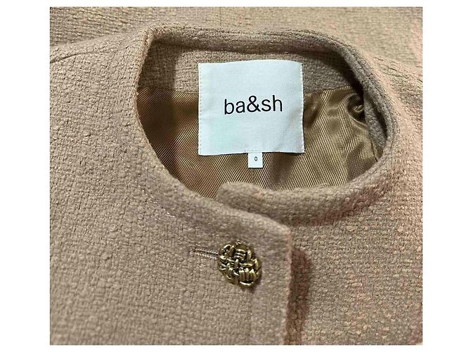 Ba&Sh Meredith structured tweed jacket brown - view 6