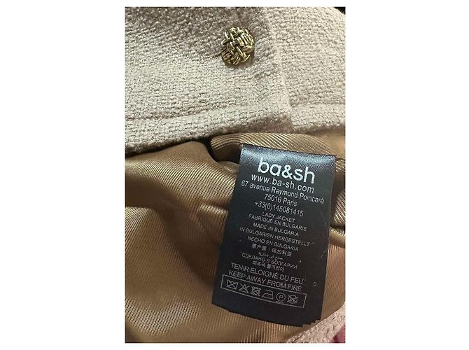Ba&Sh Meredith structured tweed jacket brown - view 7