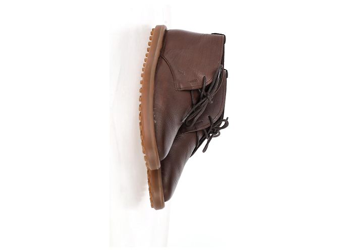 Botas desérticas con cordones Tod's en cuero marrón Castaño Roja - vista 10