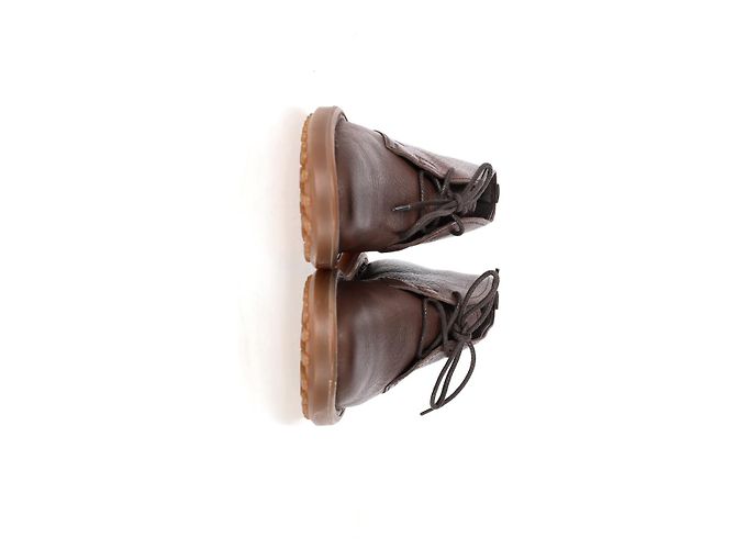 Botas desérticas con cordones Tod's en cuero marrón Castaño Roja - vista 8