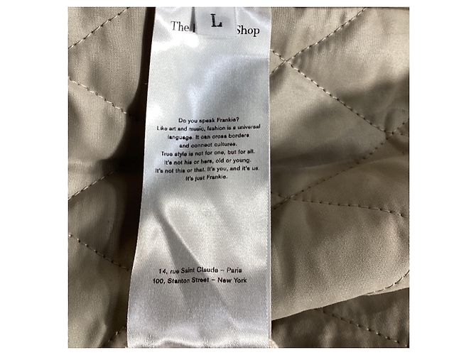 Autre Marque A jaqueta acolchoada Maine da Frankie Shop em nylon bege - vista 5