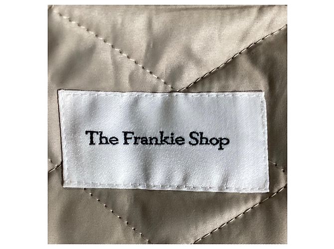 Autre Marque A jaqueta acolchoada Maine da Frankie Shop em nylon bege - vista 6