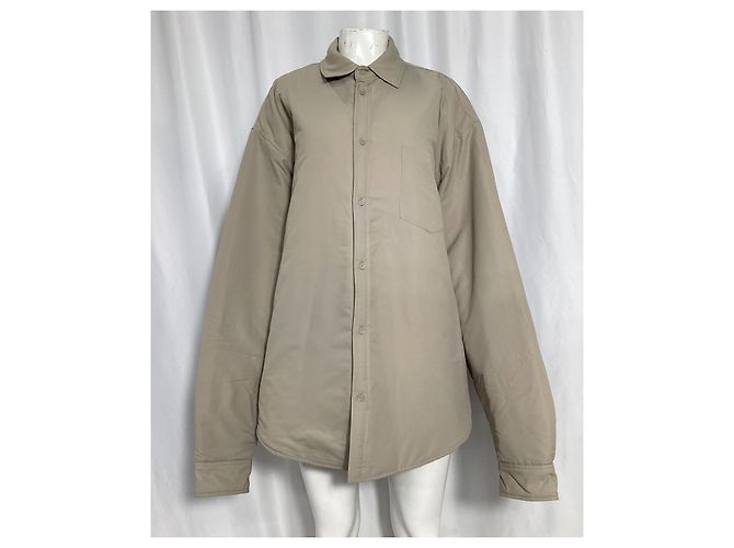Autre Marque A jaqueta acolchoada Maine da Frankie Shop em nylon bege - vista 7