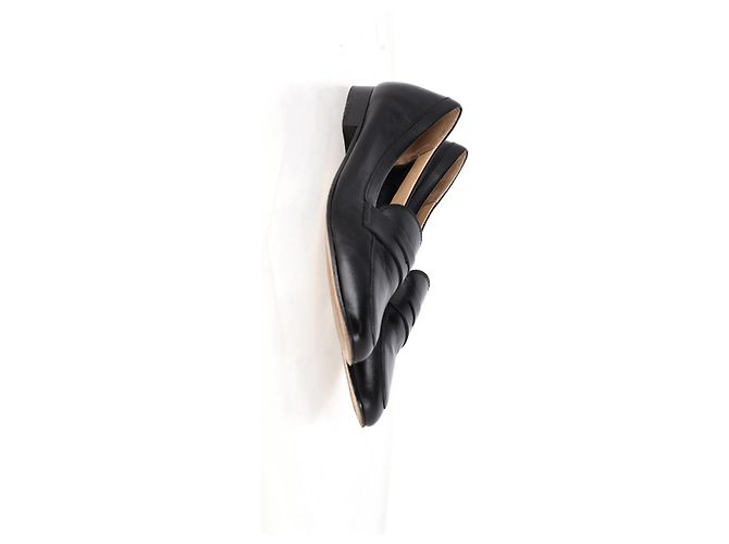 Iris & Ink Mocassini Penny in Pelle Nera - vista 10