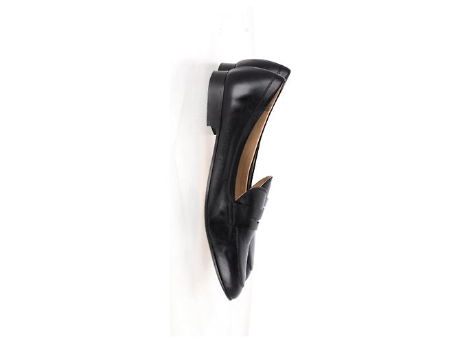 Iris & Ink Mocassini Penny in Pelle Nera - vista 7
