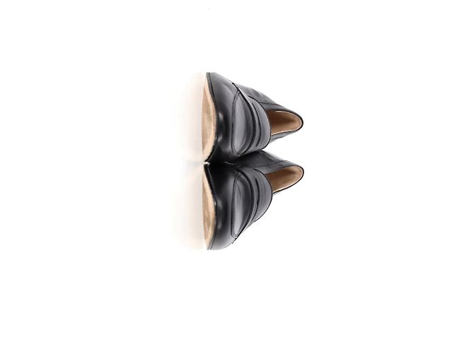 Iris & Ink Mocassini Penny in Pelle Nera - vista 8