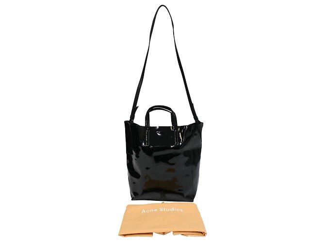 Acne Studios Tote Bag in Black Patent Leather - view 16
