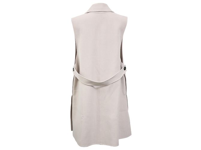 Gilet senza maniche Jil Sander in lana grigia - vista 3