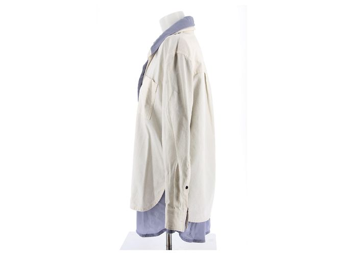 BOTTEGA VENETA Tops T.IT 42 Algodón Blanco - vista 4