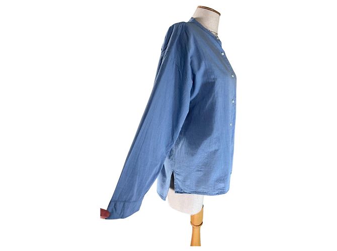 Autre Marque Camisa Aiayu de algodón azul - vista 2
