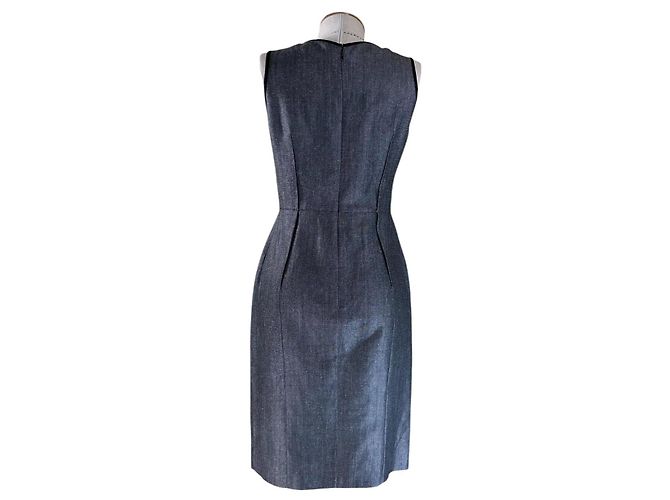 Valentino Garavani Blazer largo de lino y lana gris - vista 10