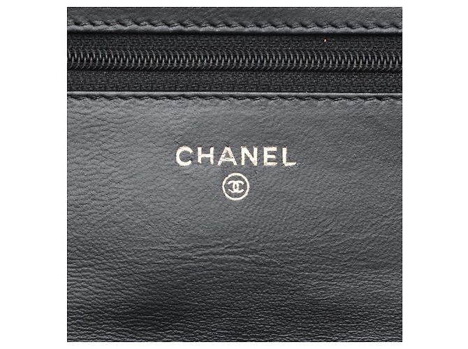 Chanel Black 2014 lambskin quilted Wallet on Chain - view 11
