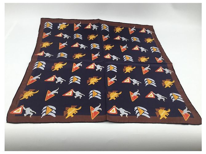 Pañuelo de seda Prada con estampado abstracto Multicolor - vista 14