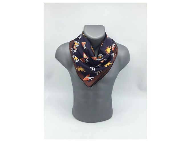 Pañuelo de seda Prada con estampado abstracto Multicolor - vista 15
