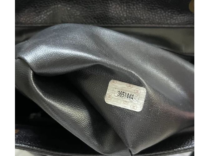 Chanel Black Caviar Leather Backpack Gold Trim - view 9
