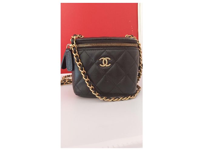 Vanity Borsa Chanel in pelle nera Nero - vista 10
