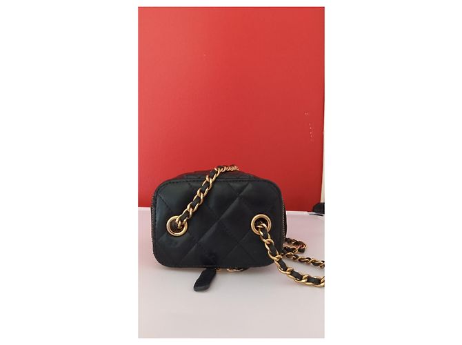 Vanity Borsa Chanel in pelle nera Nero - vista 6