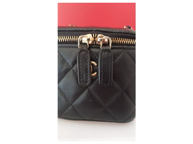 Vanity Borsa Chanel in pelle nera Nero - vista 7