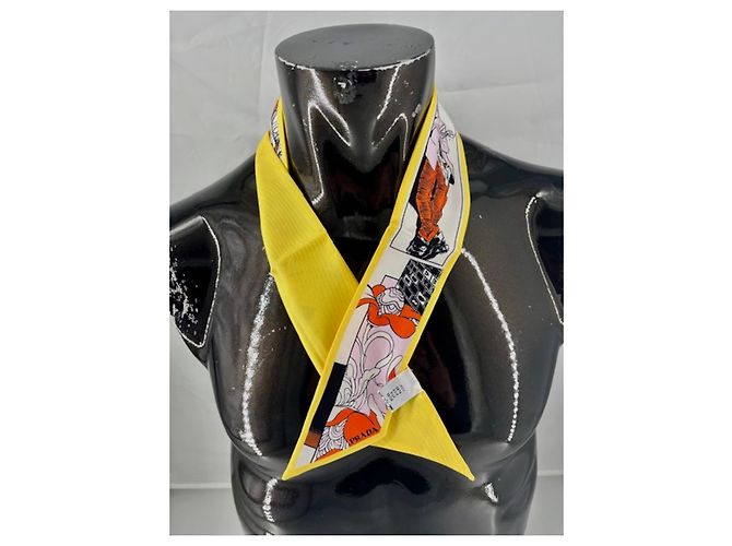 Prada Seidenschal mehrfarbig Mehrfarben - Ansicht 5