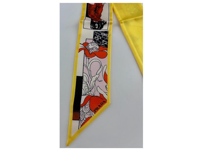 Prada Seidenschal mehrfarbig Mehrfarben - Ansicht 8