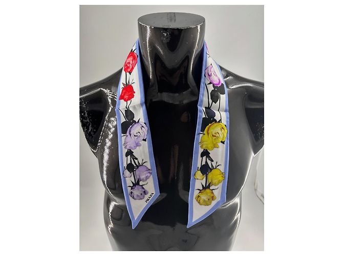Prada Reversibler Seidenschal Mehrfarbig Mehrfarben - Ansicht 4