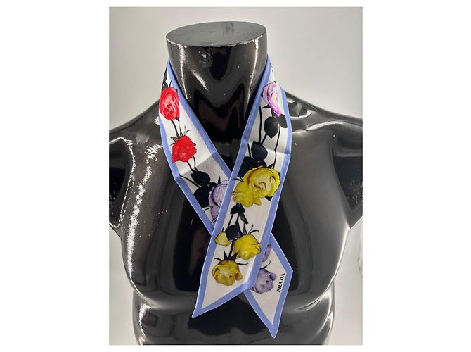 Prada Reversibler Seidenschal Mehrfarbig Mehrfarben - Ansicht 5