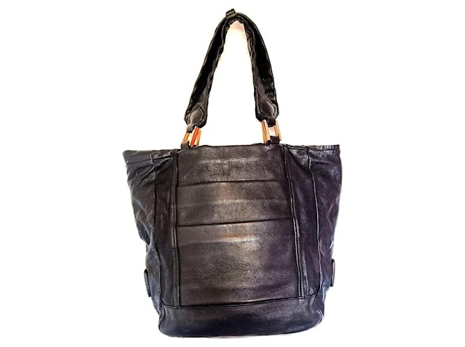 Borsa Chloé in pelle nera Nero - vista 2