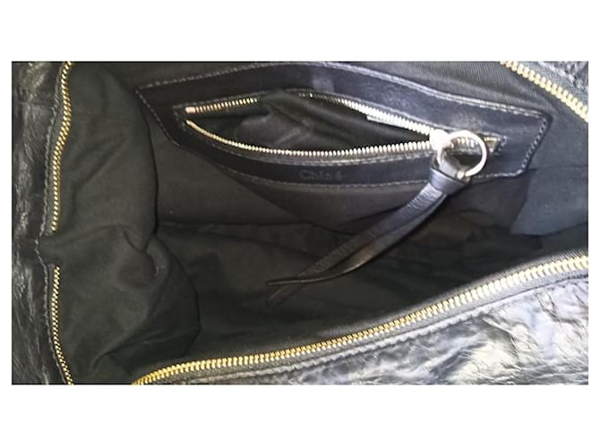Borsa Chloé in pelle nera Nero - vista 4