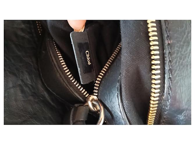 Borsa Chloé in pelle nera Nero - vista 6