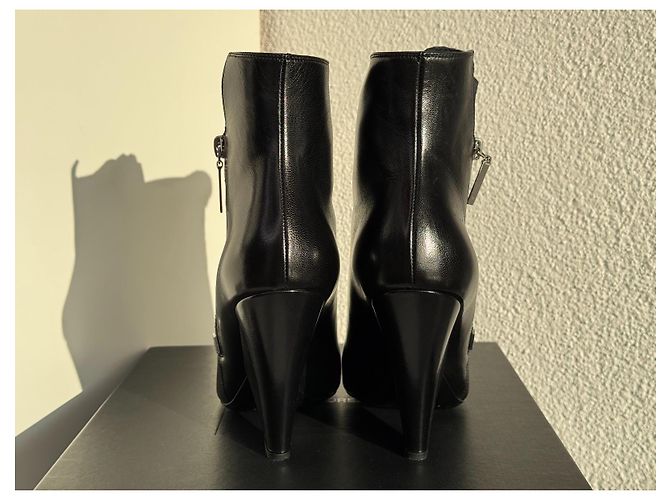 Botas Niki Saint Laurent Paris talla 37,5 negras Negro Hardware de plata - vista 4