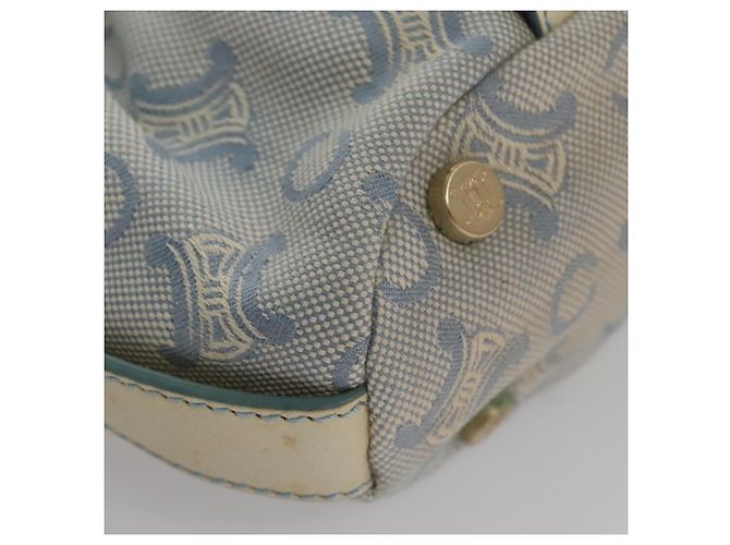 Céline CELINE C Macadam Canvas Schultertasche Hellblau Auth yk17148 - Ansicht 14