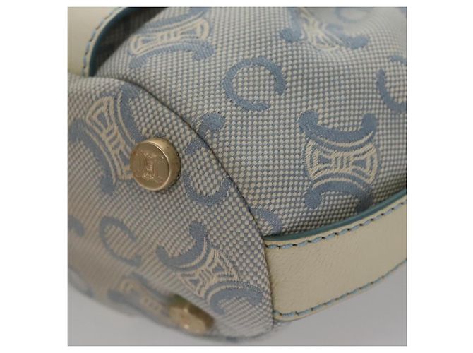 Céline CELINE C Macadam Canvas Schultertasche Hellblau Auth yk17148 - Ansicht 15