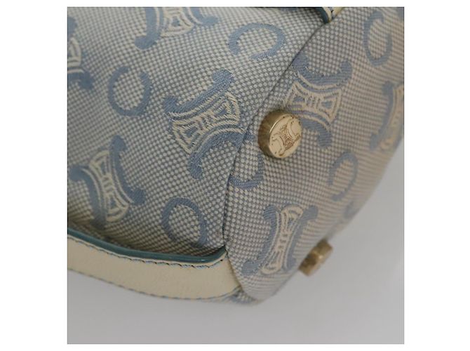 Céline CELINE C Macadam Canvas Schultertasche Hellblau Auth yk17148 - Ansicht 16