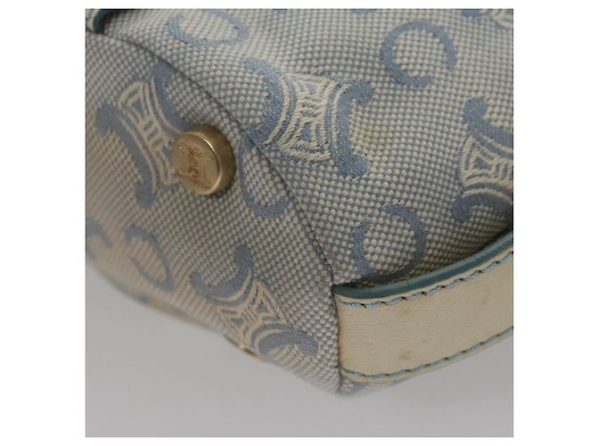 Céline CELINE C Macadam Canvas Schultertasche Hellblau Auth yk17148 - Ansicht 17