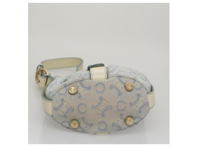 Céline CELINE C Macadam Canvas Schultertasche Hellblau Auth yk17148 - Ansicht 5