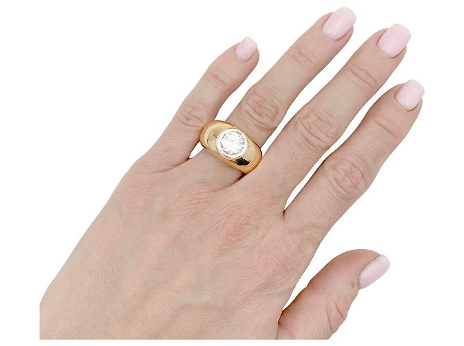 inconnue Ring aus zwei Goldarten, 2,02 Karat Diamant. - Ansicht 6